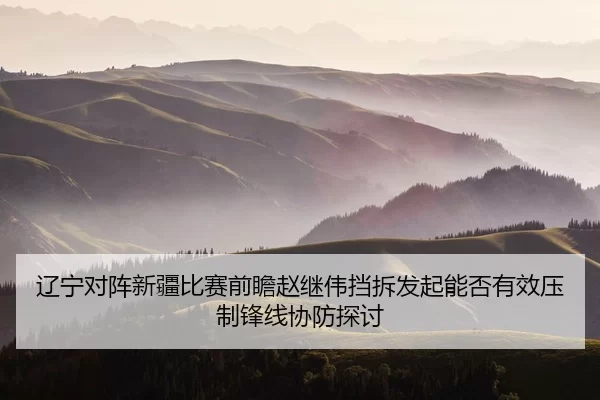 辽宁对阵新疆比赛前瞻赵继伟挡拆发起能否有效压制锋线协防探讨